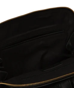 Theodora' Black Leather Backpack
