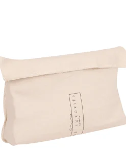 Theydon' Black Leather Make-Up Bag