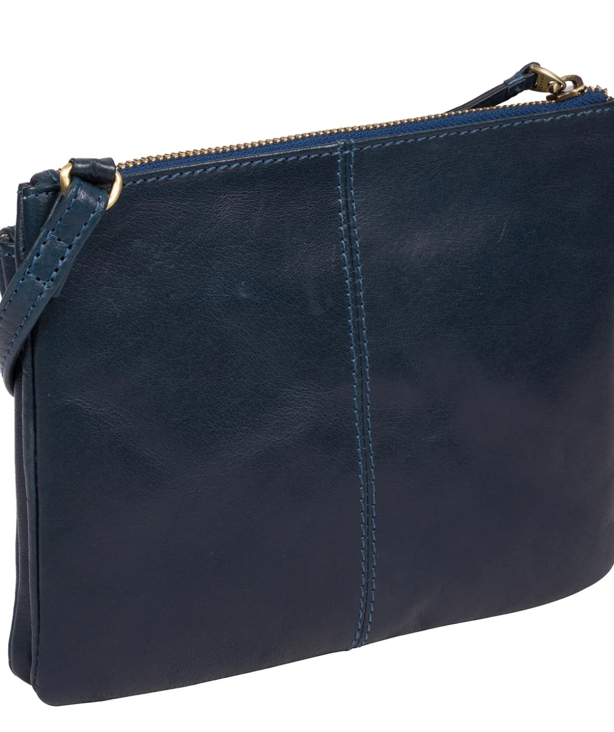 Tillie' Snorkel Blue Leather Cross Body Bag