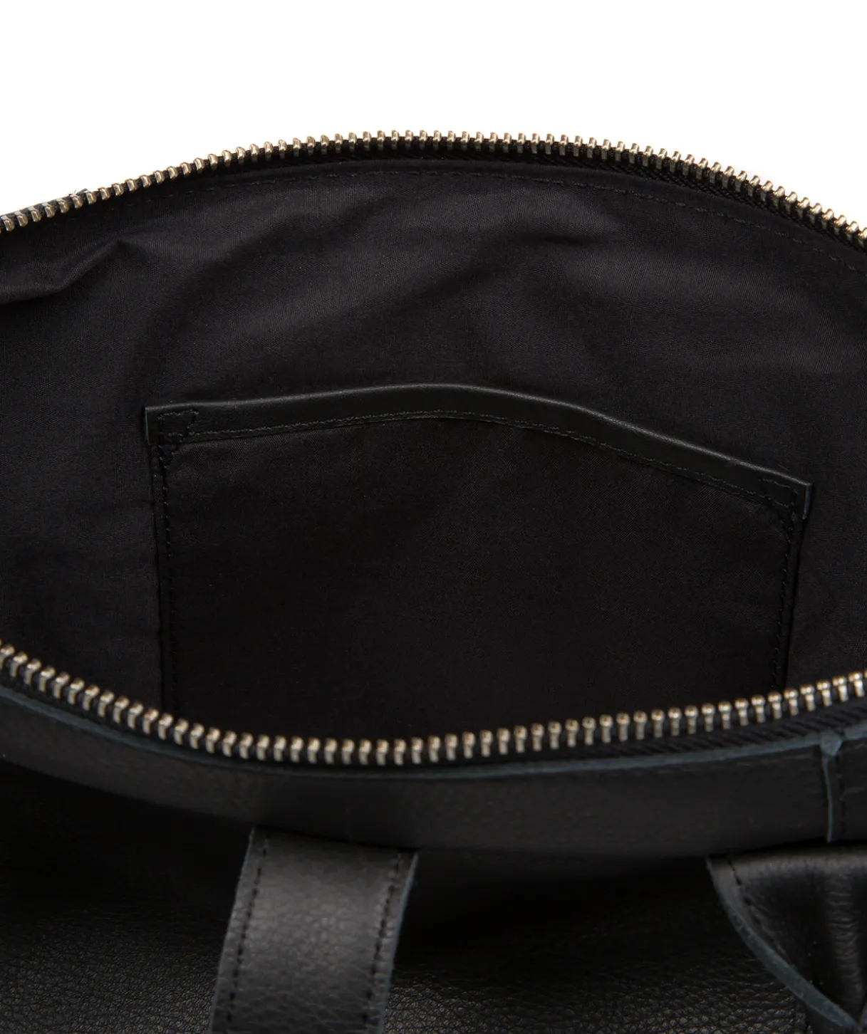 Uma' Black Leather Tote Bag