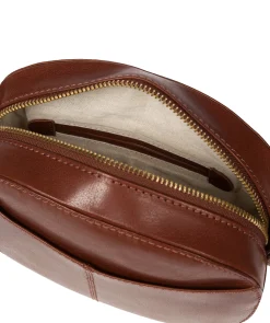 Una' Conker Brown Leather Cross Body Bag