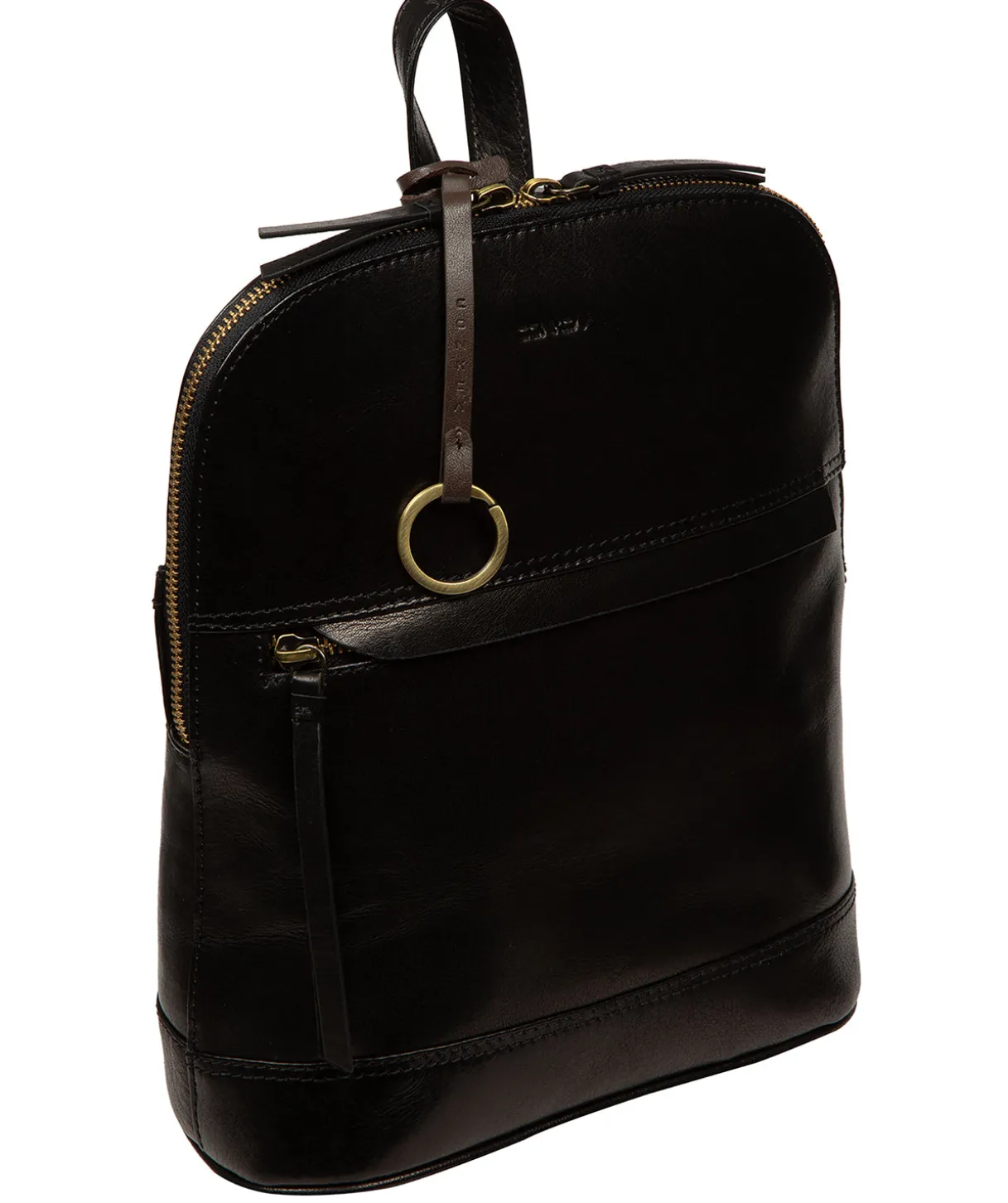 Violetta' Black Leather Backpack