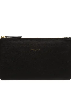 Wilmslow' Black Nappa Leather Clutch Bag