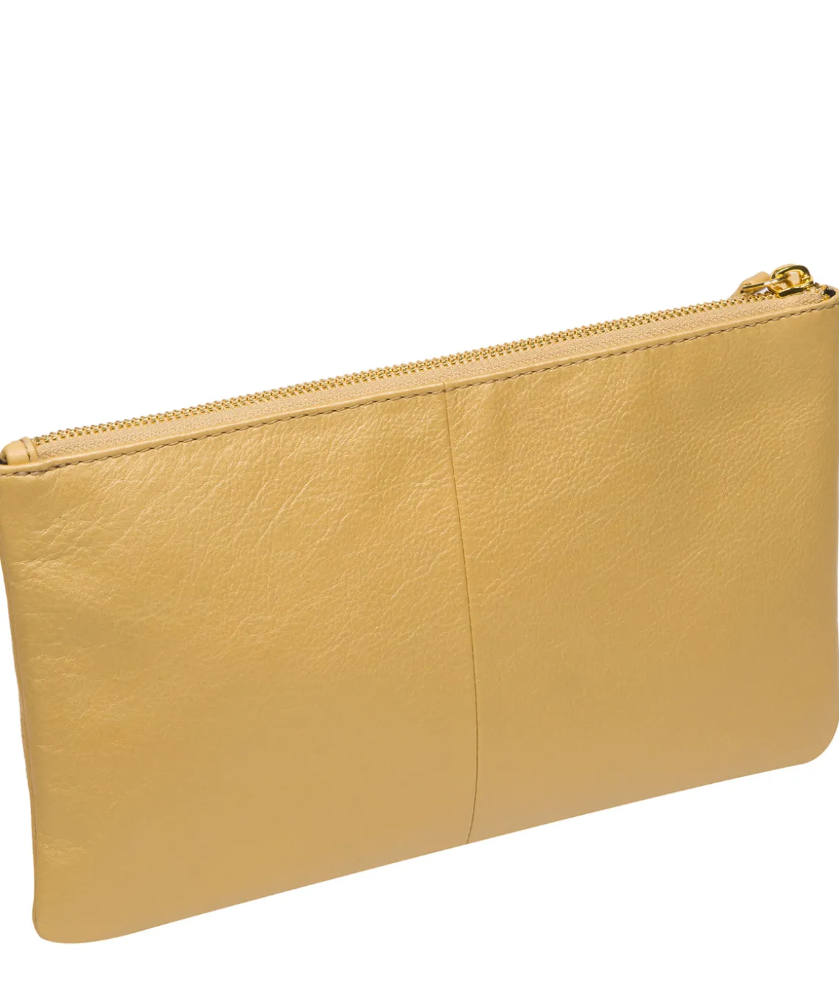 Wilmslow' Metallic Gold Nappa Leather Clutch Bag