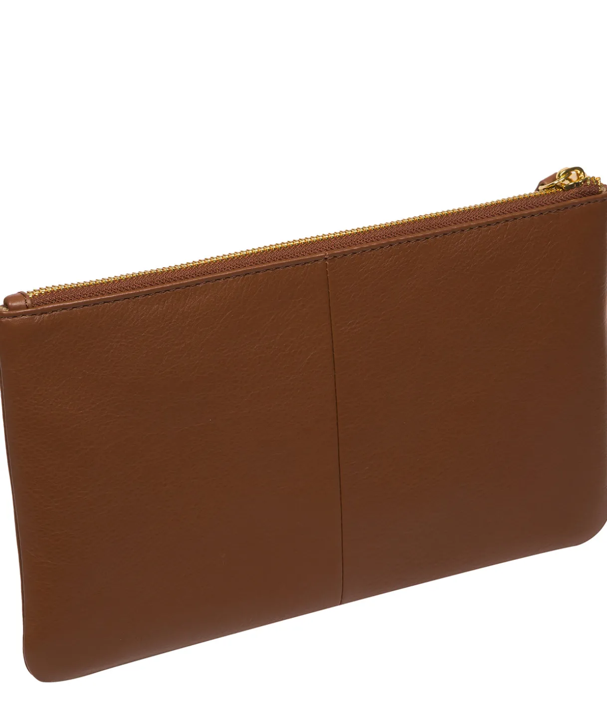 Wilmslow' Tan Nappa Leather Clutch Bag