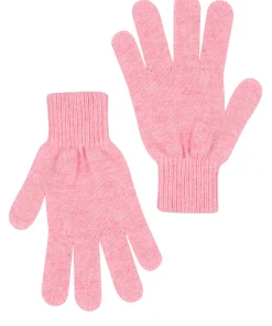 Windermere' Carnation Pink Cashmere & Merino Wool Gloves