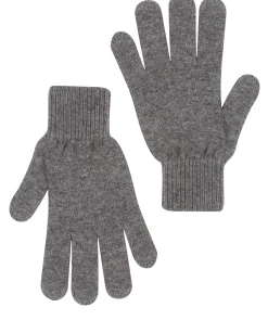 Windermere' Grey Cashmere & Merino Wool Gloves