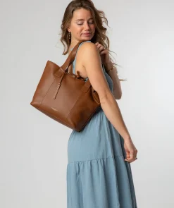 Windsor' Tan Leather Tote Bag