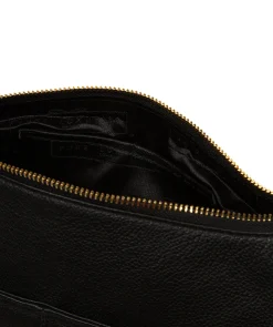 Wittering' Black Leather Shoulder Bag