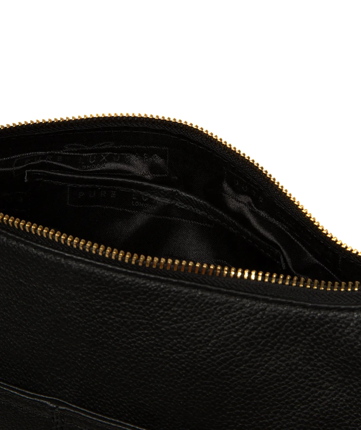Wittering' Black Leather Shoulder Bag