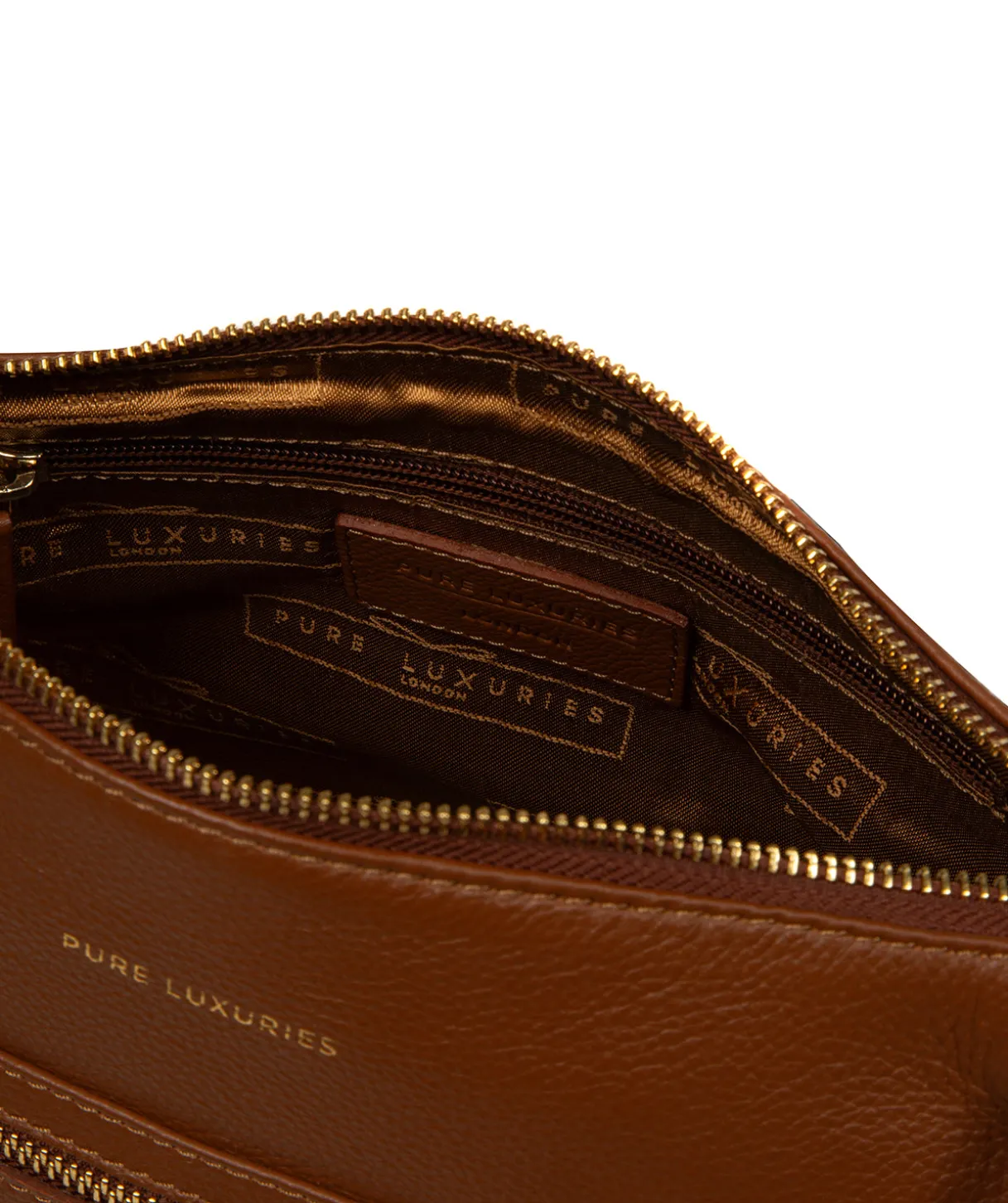 Wittering' Tan Leather Shoulder Bag