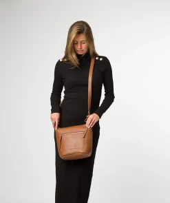 Wittering' Tan Leather Shoulder Bag