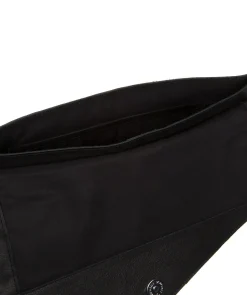 Yara' Black Leather Clutch Bag