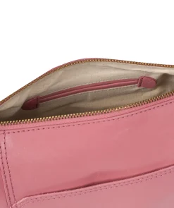 Yasmin' Blush Leather Cross Body Bag