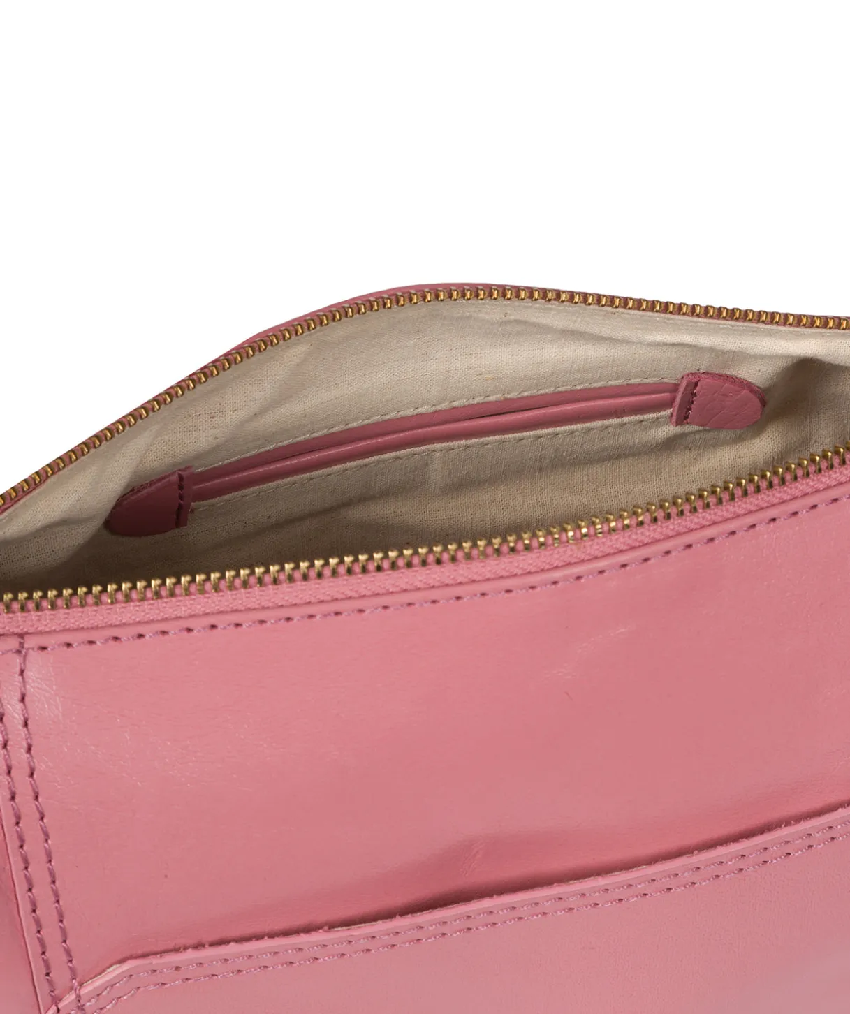 Yasmin' Blush Leather Cross Body Bag