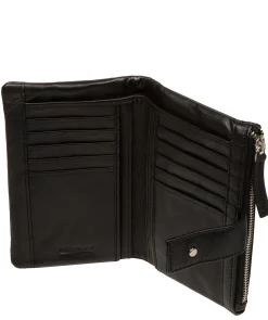 Zaraia' Black Leather Purse