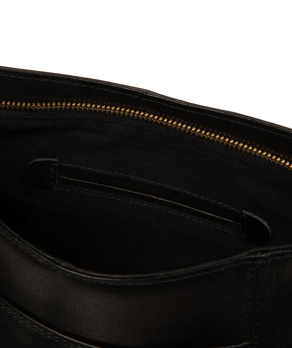 Zinnia' Black Leather Cross Body Bag