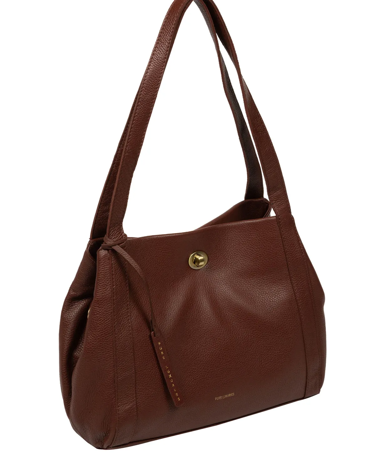 Zoff' Chestnut Leather Handbag
