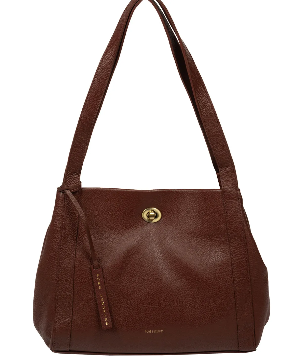 Zoff' Chestnut Leather Handbag